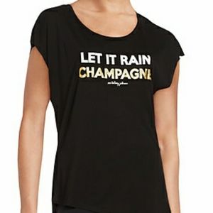 Betsey Johnson Black Cut SleevesTop